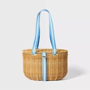 Roller Rabbit x Target - Woven Picnic Basket with Insulated Compartment